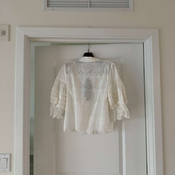 Farm Rio Embroidered Cotton Shirt - Picture 4 of 9